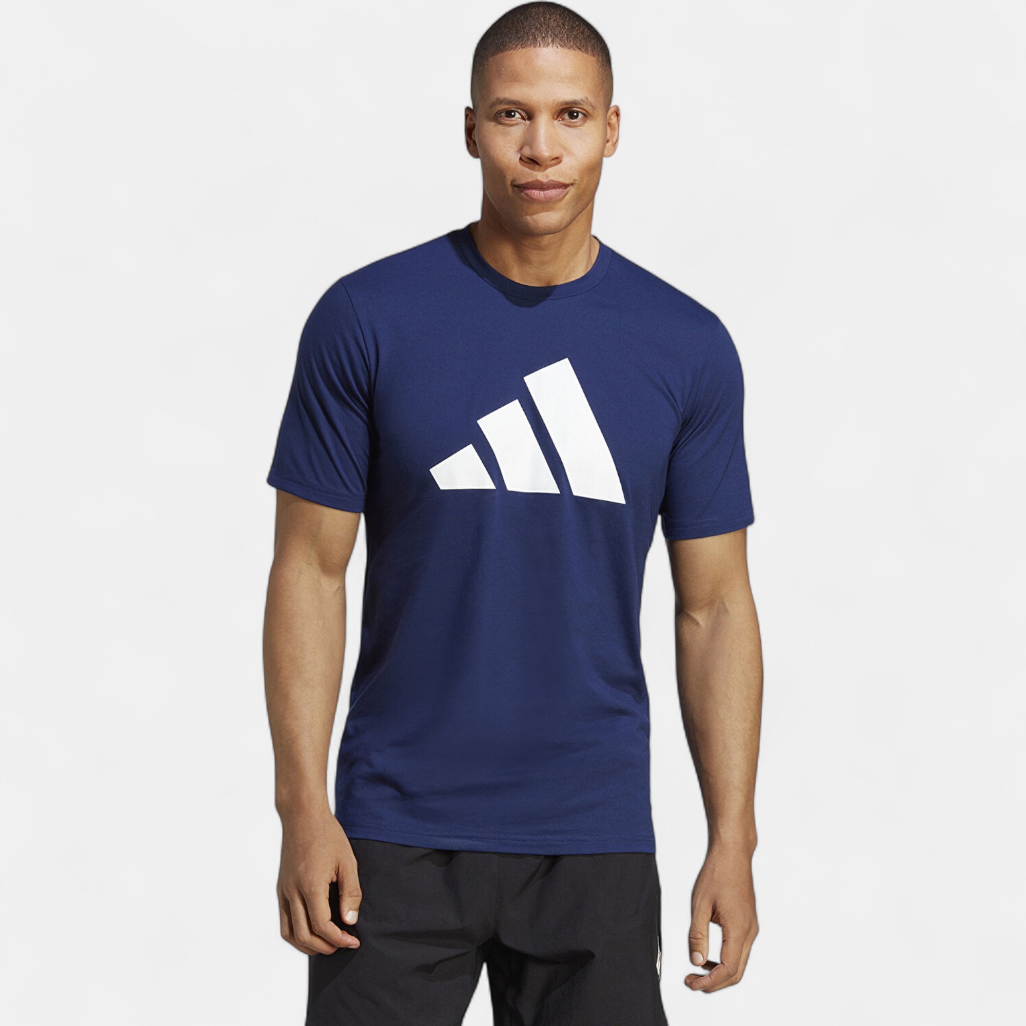 Adidas TRAİNİNG ESSENTİALS Feelready Logo Lacivert Erkek Tişörtü IB8275