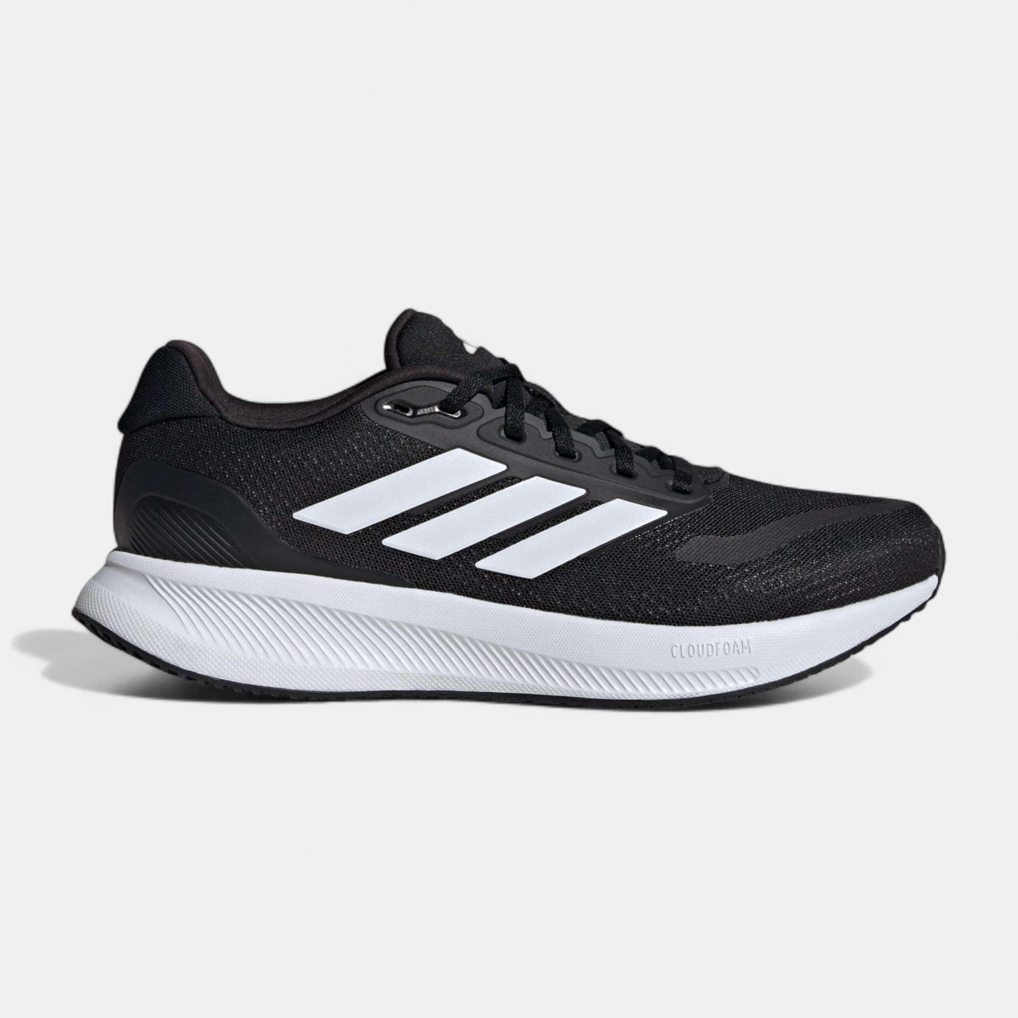 Adidas RUNFALCON 5 IH7758 Siyah Beyaz Erkek Spor Ayakkabı