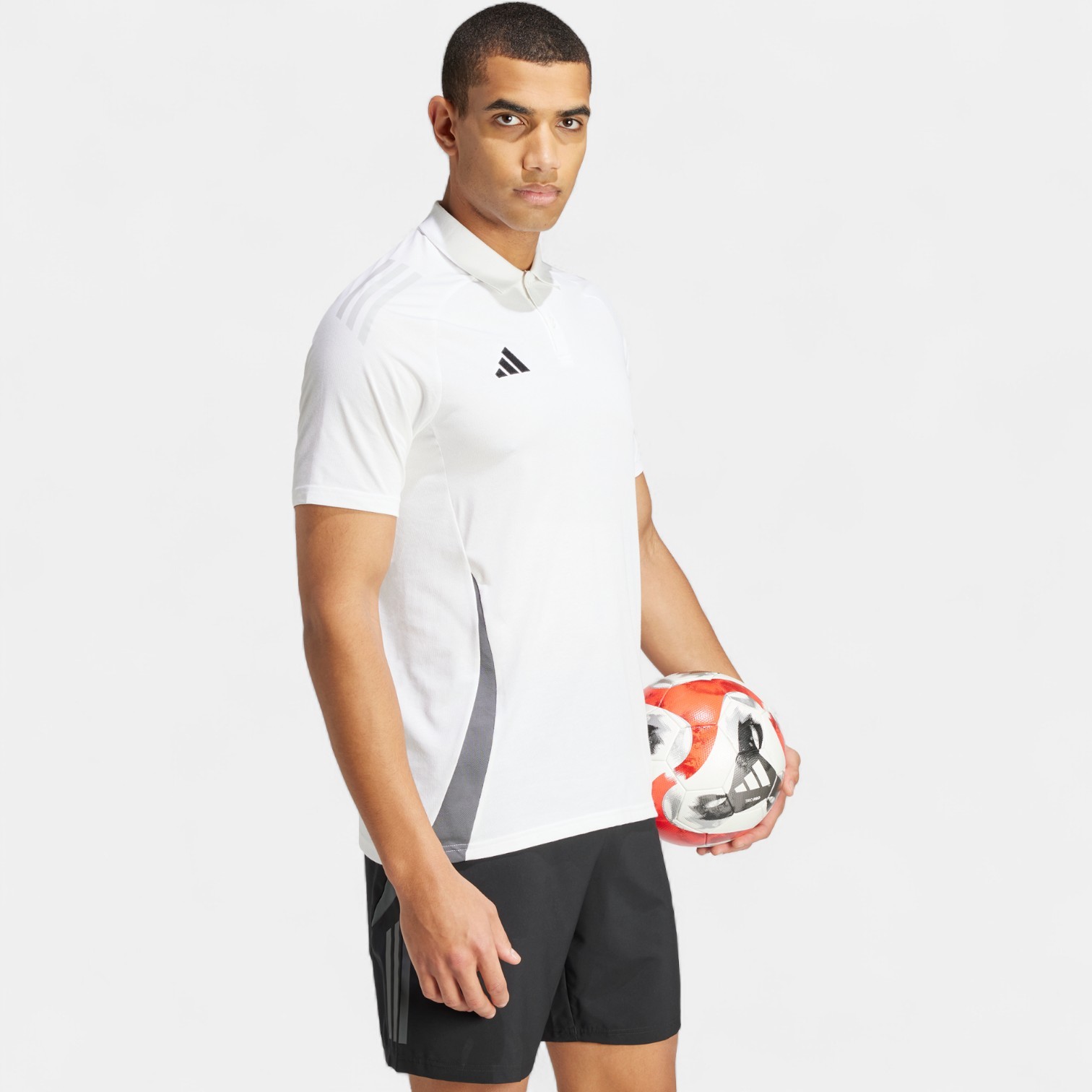 Adidas TIRO24 C POLO Erkek Tişört IR7565 - Beyaz