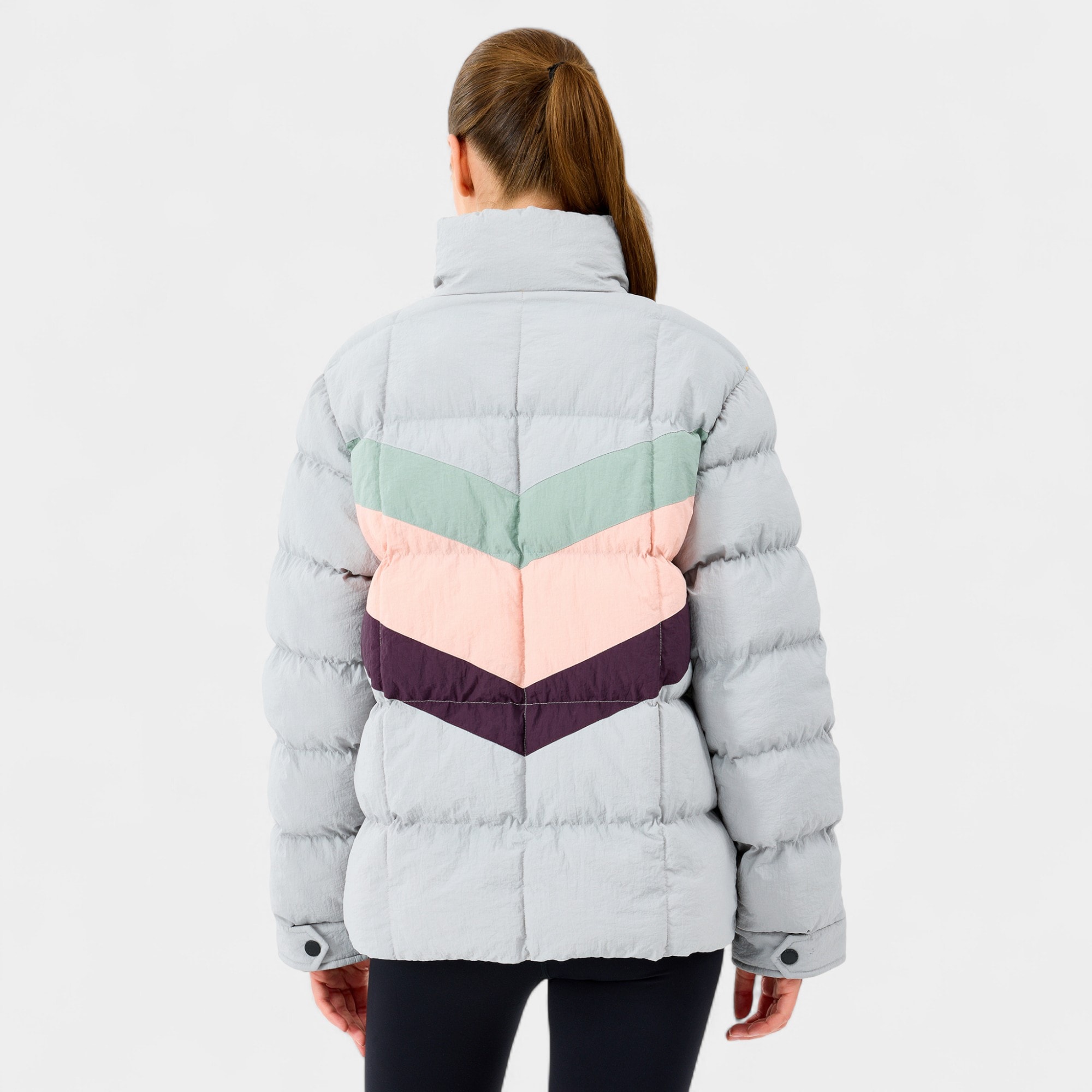 Skechers W Puffer Jacket S2520207 Kadın Mont - GRI