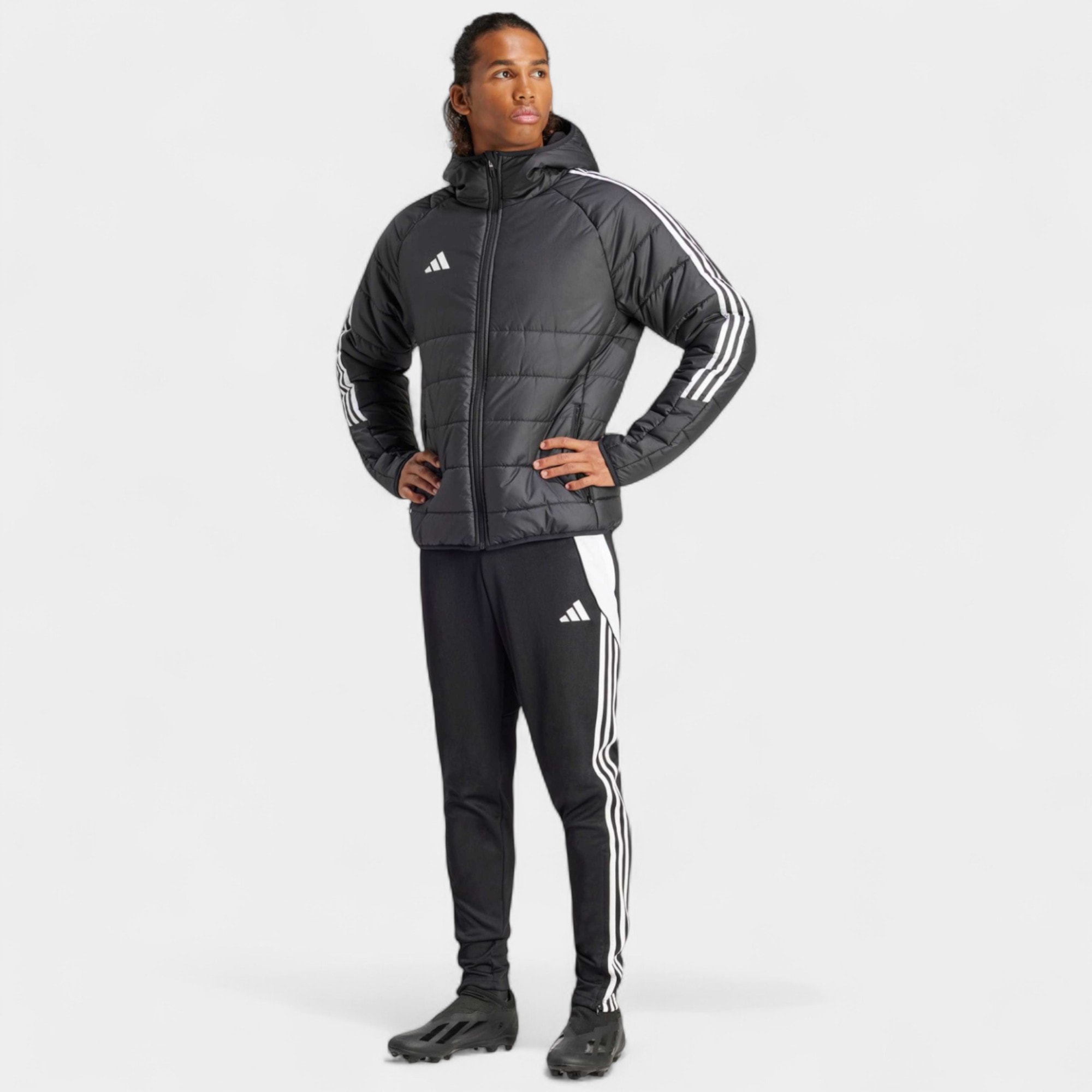 Adidas TIRO24 WINT JKT Siyah Beyaz Erkek Ceket-IJ7388 - Siyah Beyaz