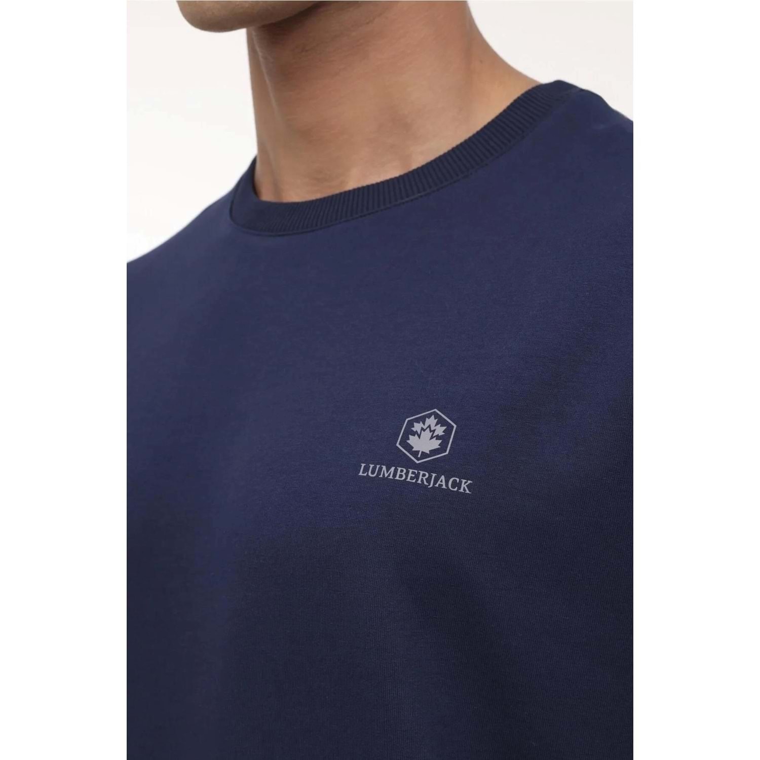 MB SN75 C NECK SW 4PR,LACI, ERKEK SWEATSHIRT - Lacivert