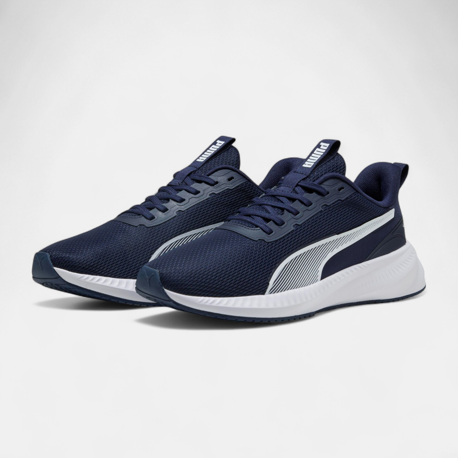 PUMA Flyer Lite 3 ERKEK SPOR AYAKKABI - LACİVERT BEYAZ