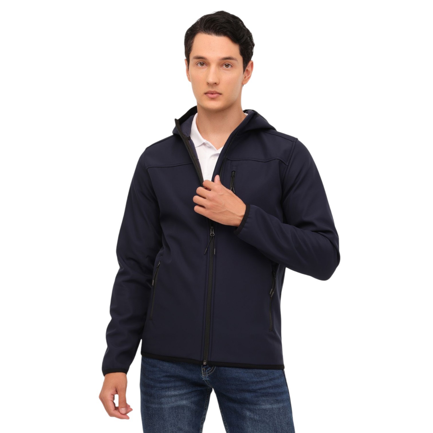 BASIC SOFTSHELL 4P JACKET - Lacivert