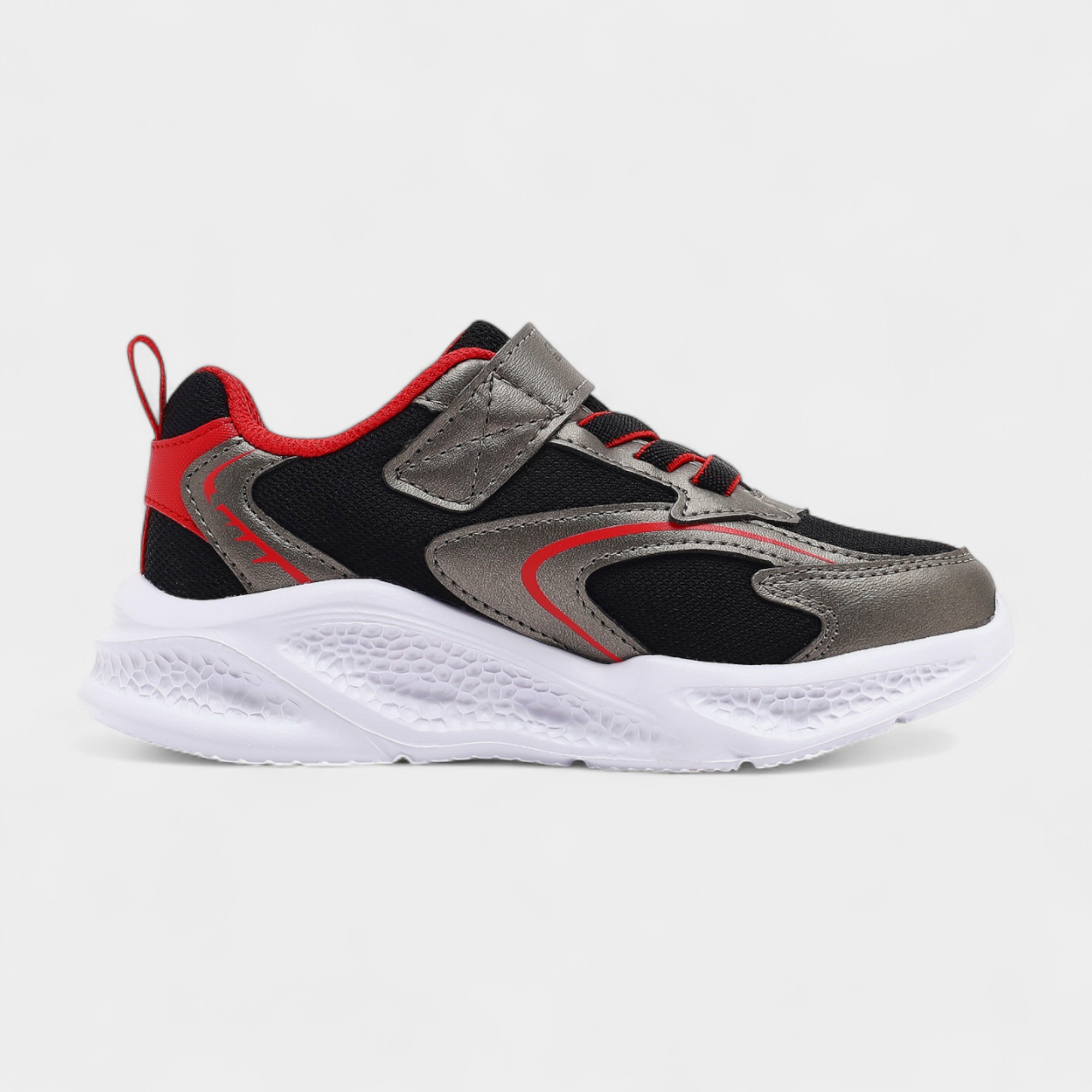 Skechers SKECHERS METEOR-LIGHTS 401497NGURD Çocuk Spor Ayakkabı - Gri Kırmızı