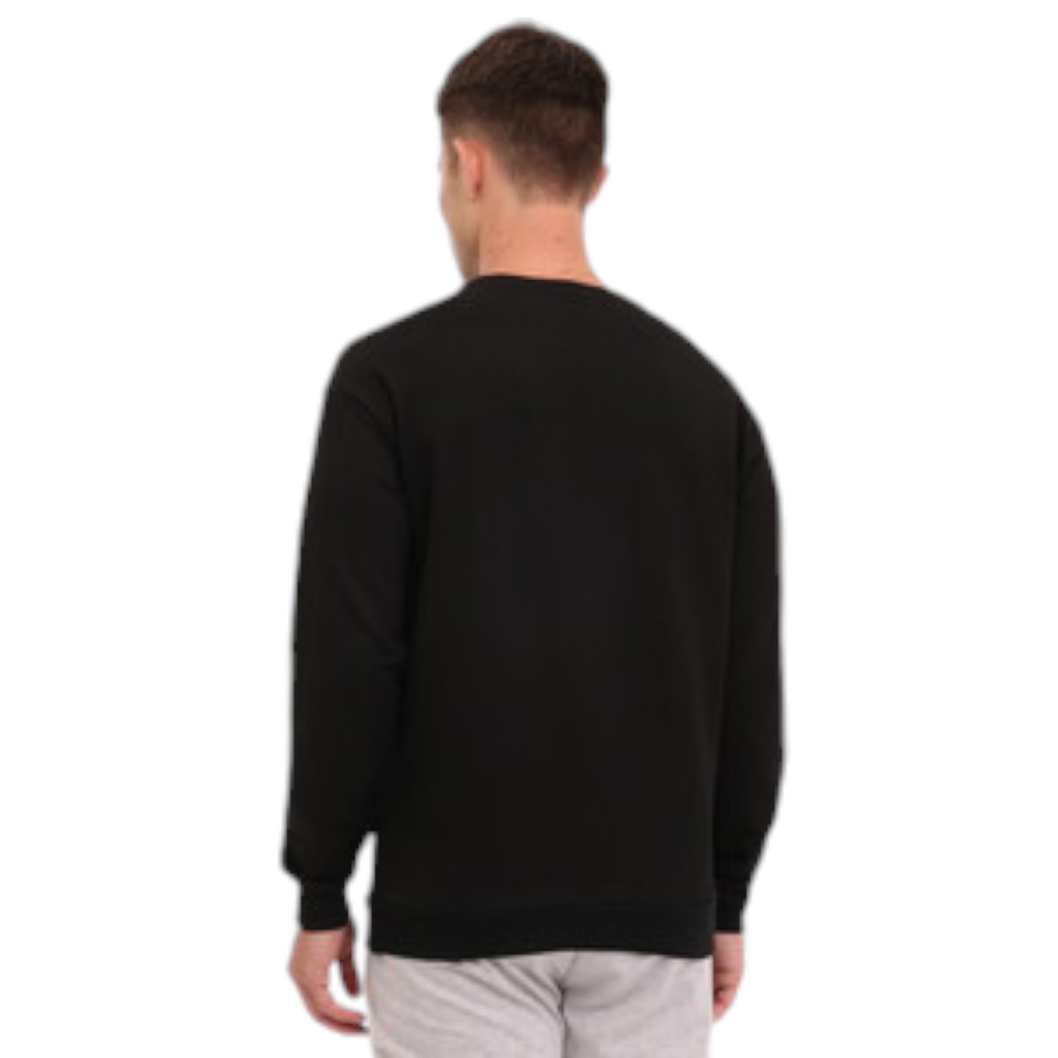 MB SN75 C NECK SW 4PR,SIYA ERKEK SWEATSHIRT - Siyah