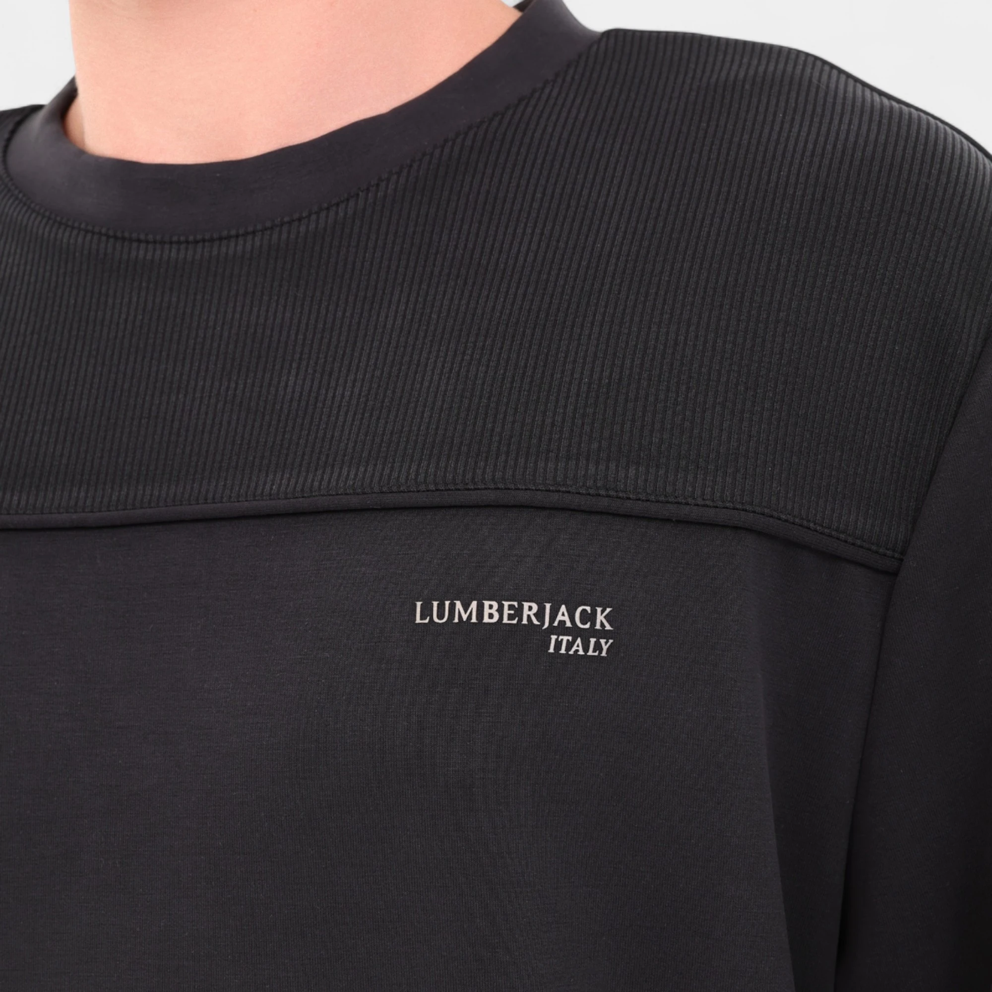Lumberjack ML UROS 16ITL817 5PR Siyah Erkek Sweatshırt - Siyah