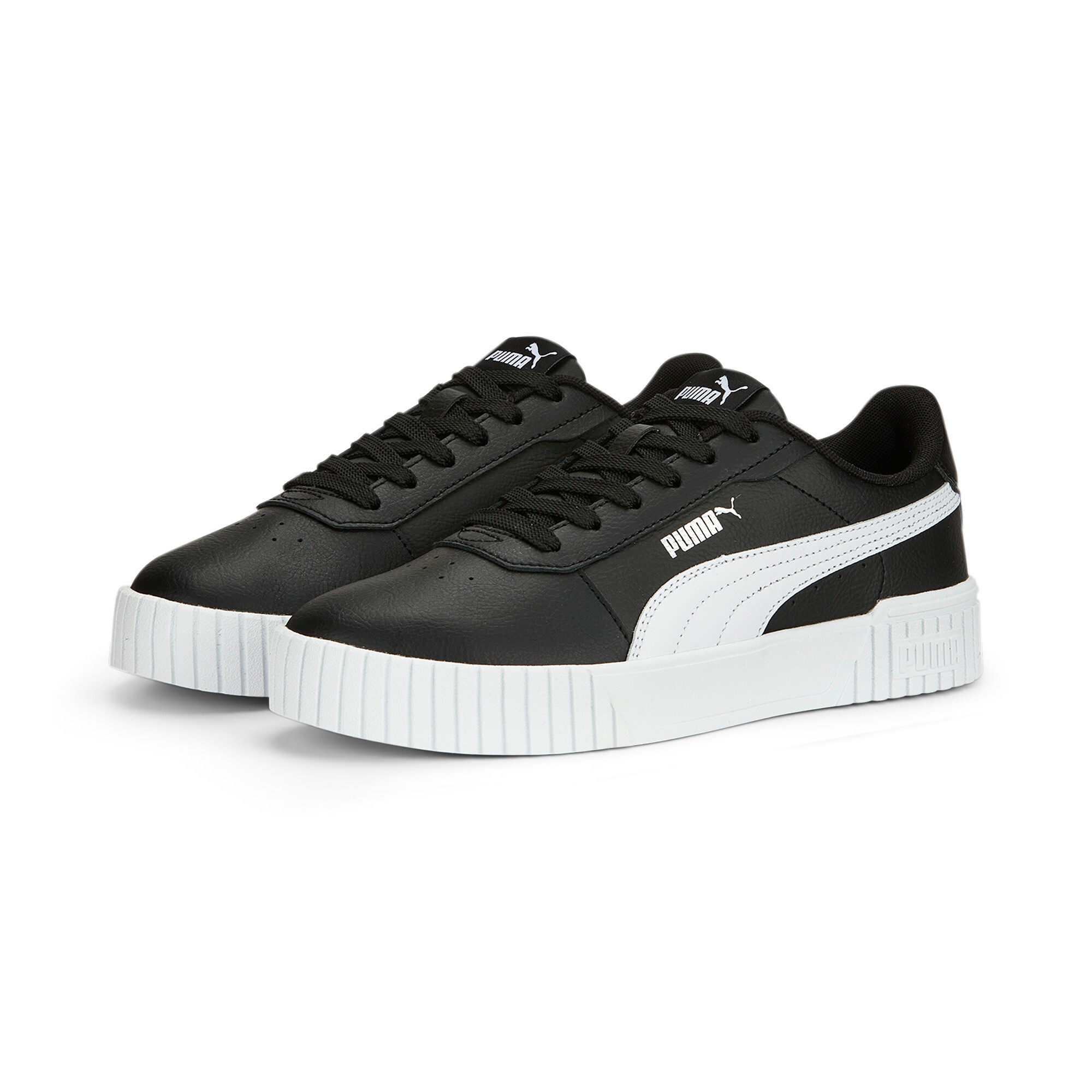 Carina 2.0 PUMA Black-PUMA White-PUMA Si SPOR AYAKKABI - SIYAH BEYAZ