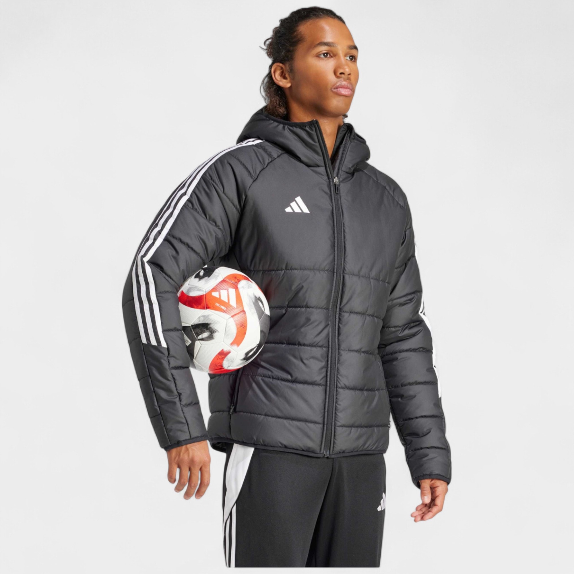 Adidas TIRO24 WINT JKT Siyah Beyaz Erkek Ceket-IJ7388 - Siyah Beyaz