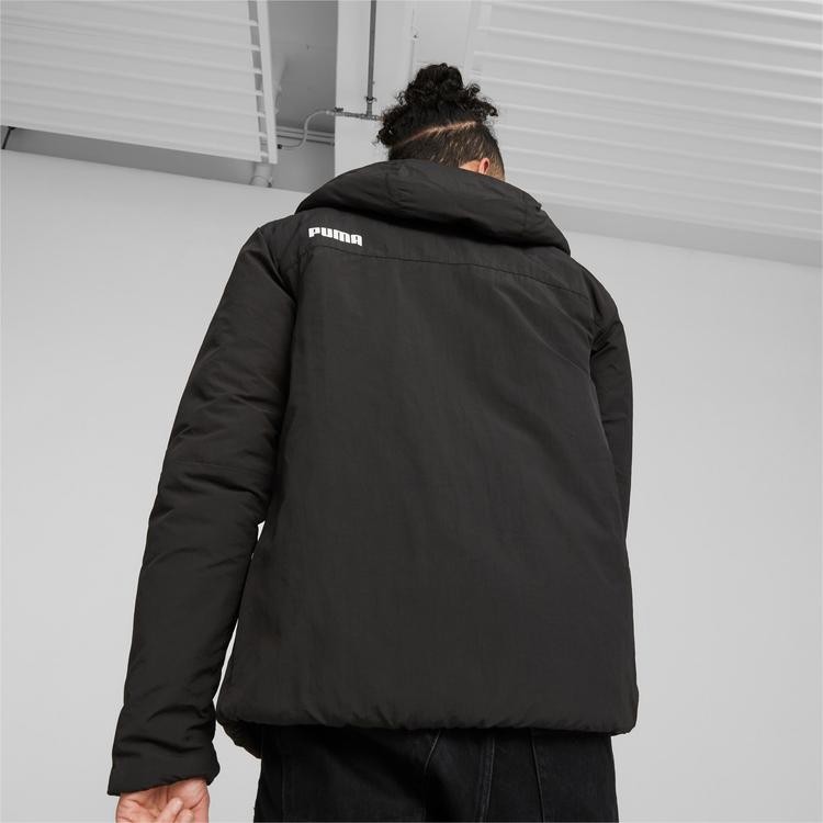 Hooded Padded Jacket PUMA Black CEKET - Siyah