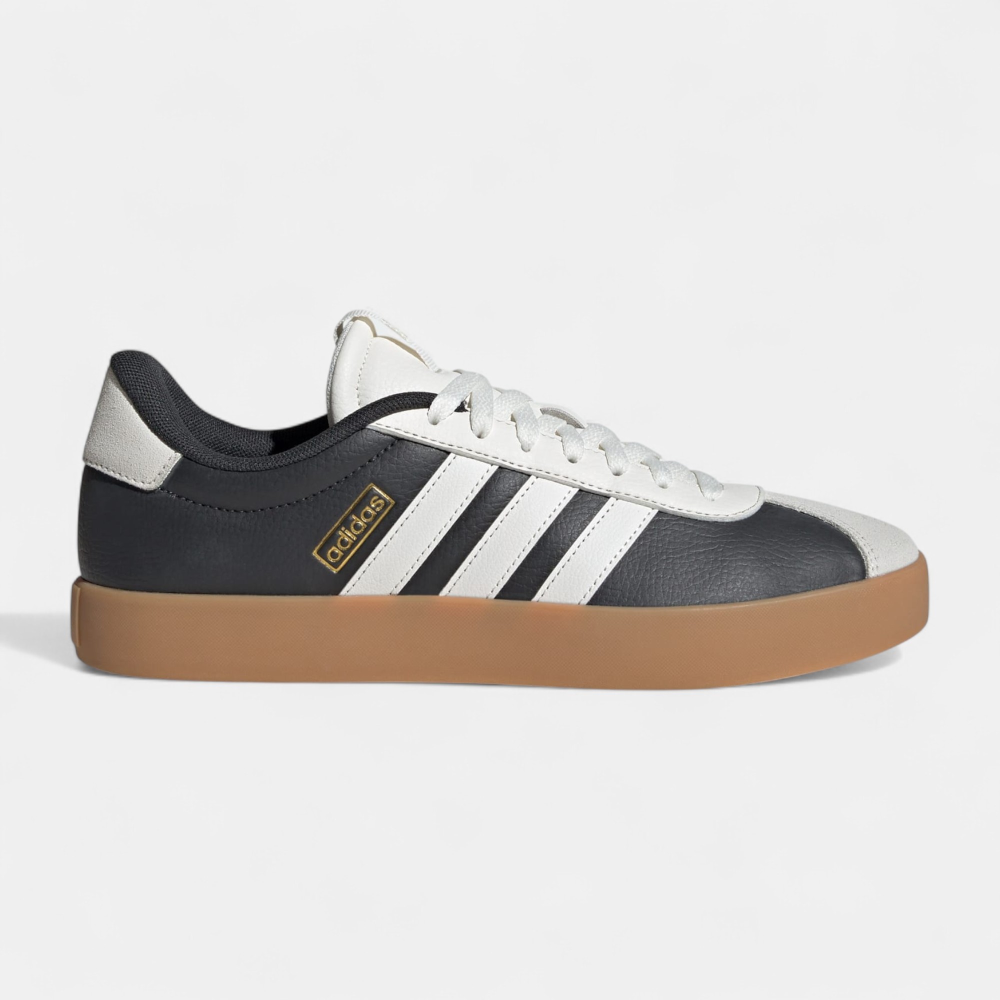 Adidas VL COURT 3.0 JR8638 Erkek Spor Ayakkabı - Siyah Bej