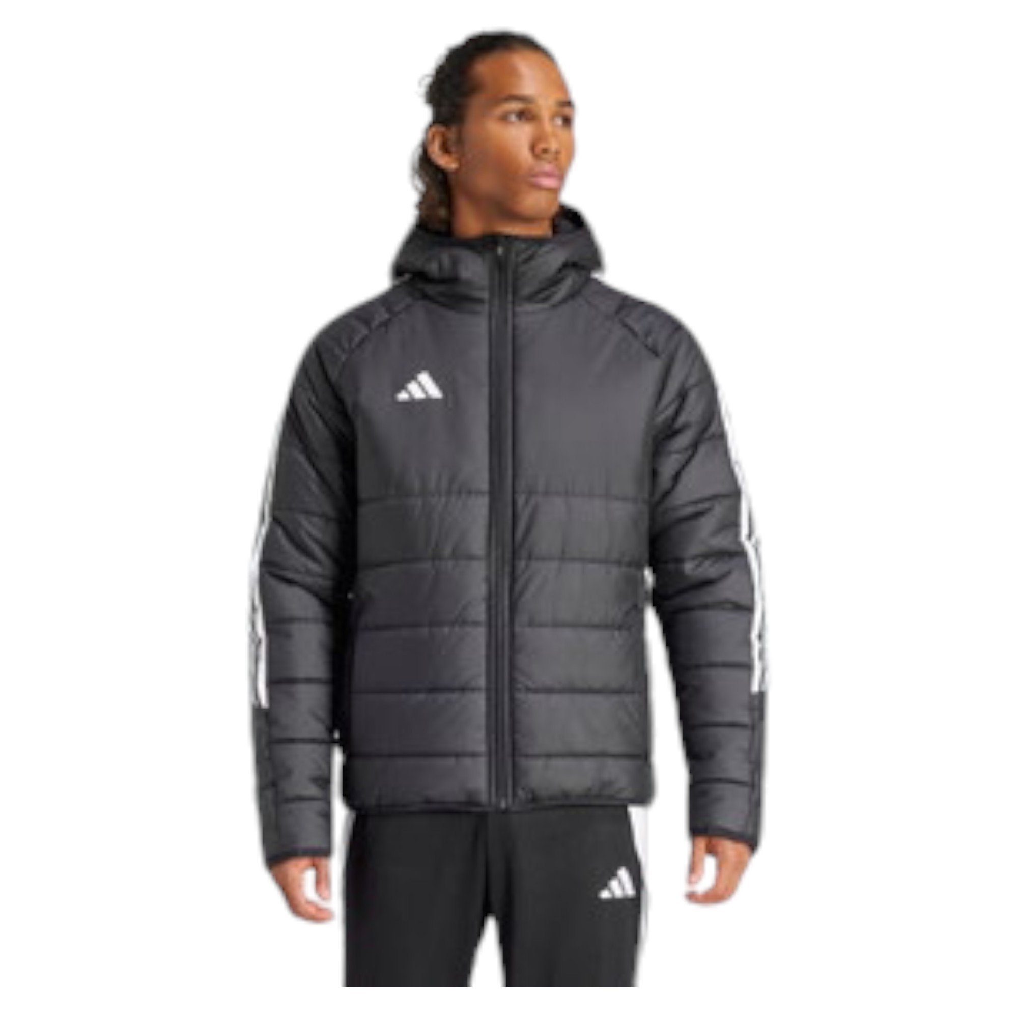 Adidas Tiro24 Winter Jacket Erkek Mont - SIYAH BEYAZ