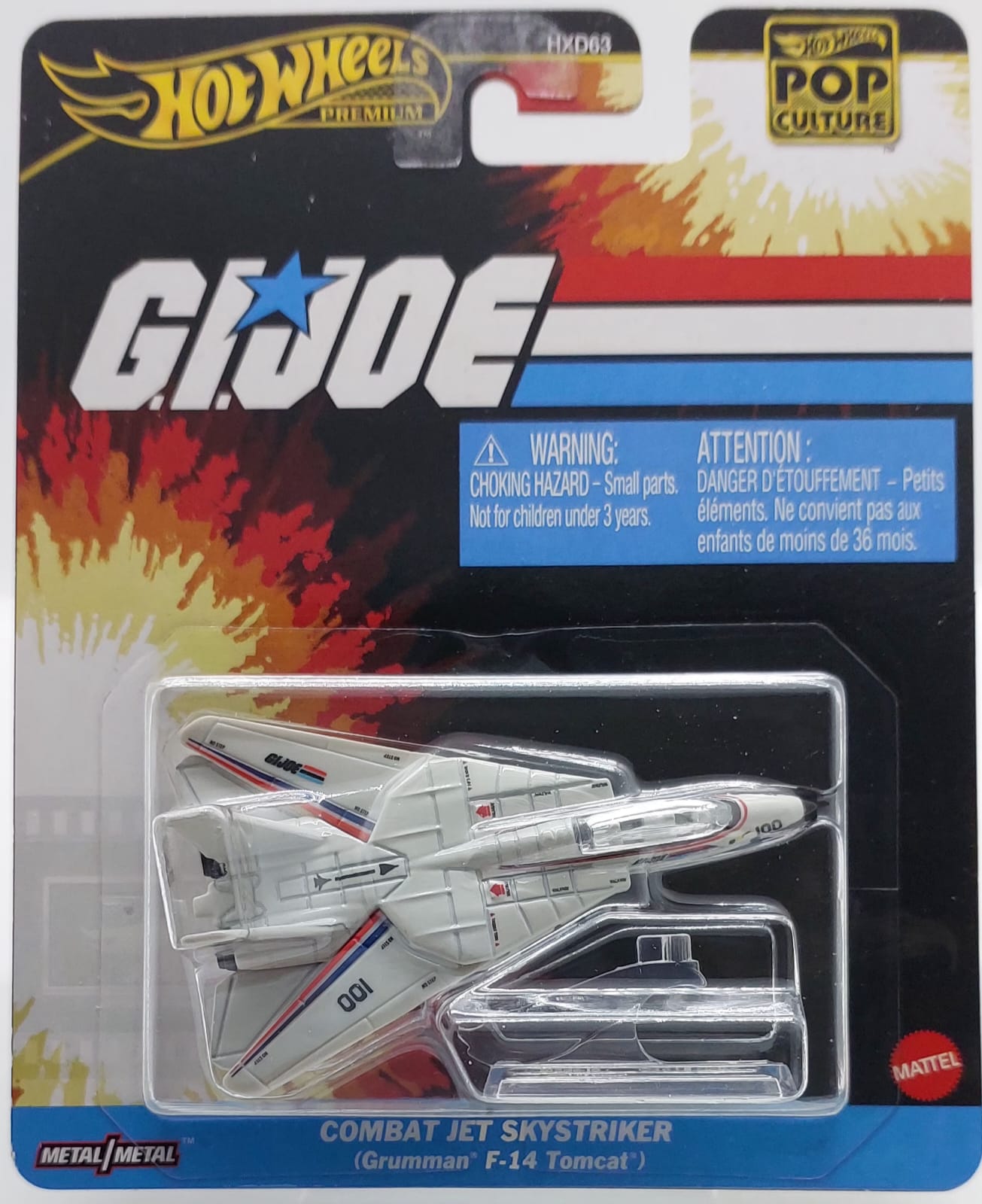 Hot Wheels Premium Pop Culture Combat Jet Skystriker (Grumman F-14 Tomcat) JBL77 + Koruma Kabı