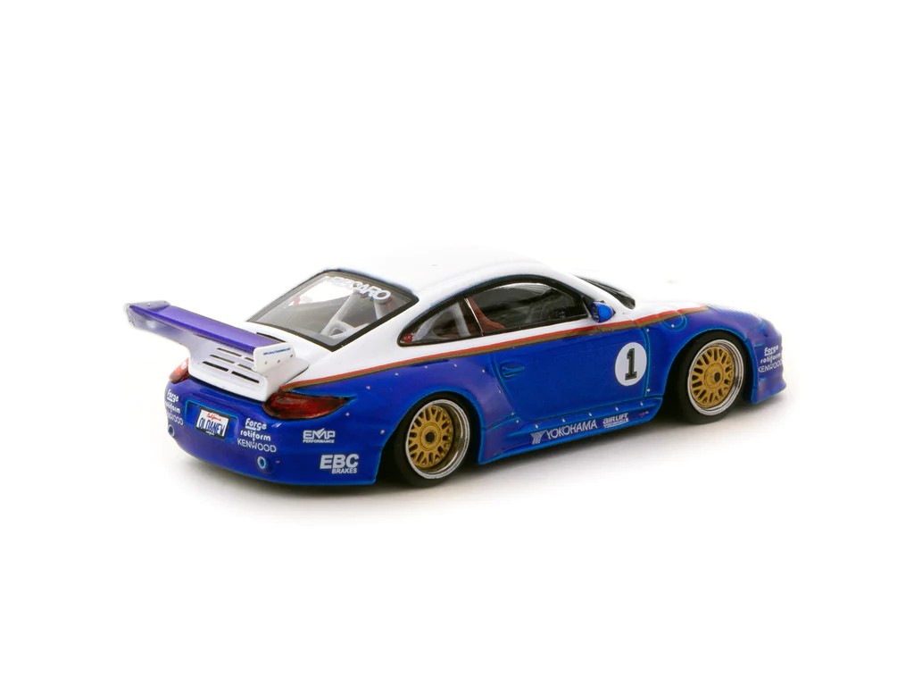 Tarmac Works Old & New 997 Blue / White - HOBBY64 -T64-TL053-BLW