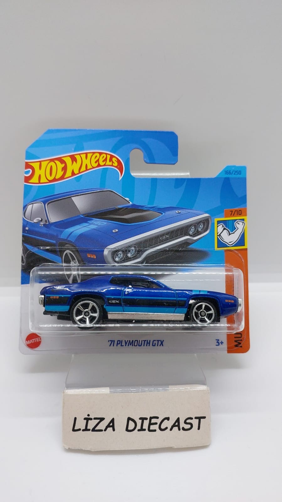 Hot Wheels Muscle Mania '71 Plymount GTX Mavi - HKK91