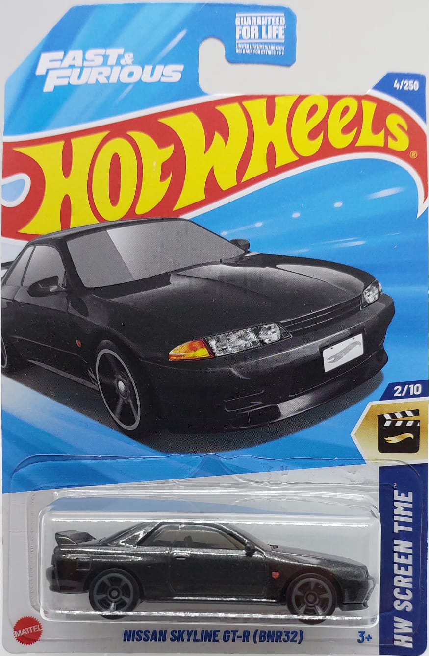 Hot Wheels HW Screen Time Fast & Furious Nissan Skyline GT-R (BNR32) -HYY72 (Y.D.) + Koruma Kabı
