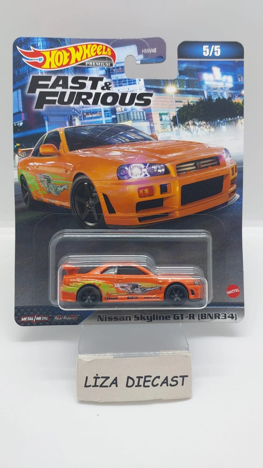 Hot Wheels Premium Fast & Furious 5' li Set -HNW46
