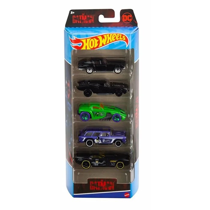 Hot Wheels Batman 5' li Set Arabalar -HFV88