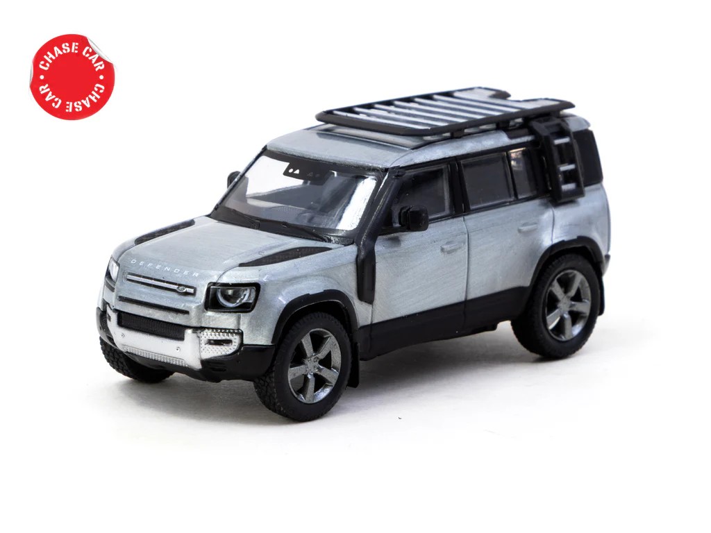 Tarmac Works Land Rover Defender 110 Grey Metallic - GLOBAL64 -T64G-020-GY