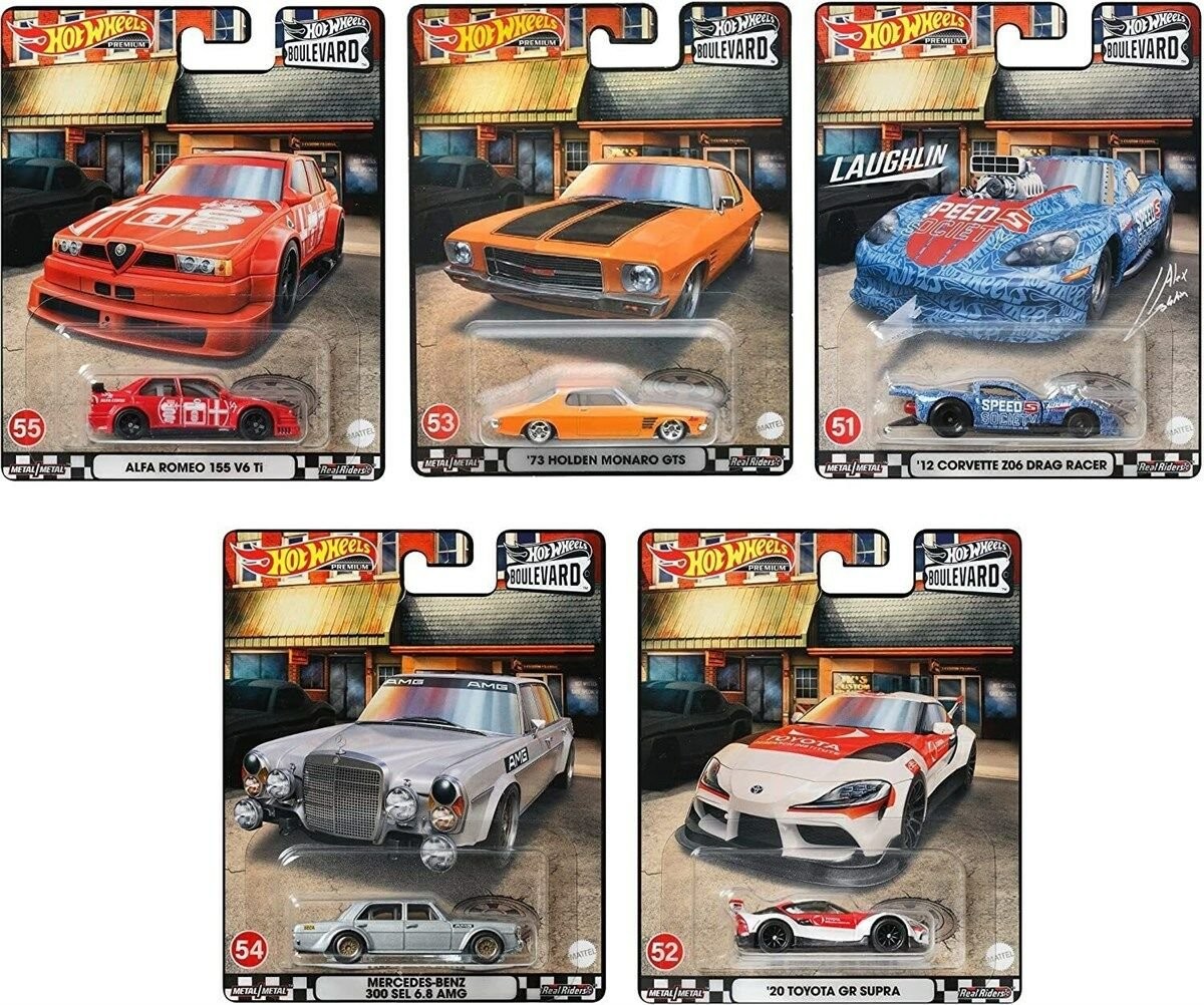 Hot Wheels Premium Hot Wheels Boulevard 5' li Set -GJT68