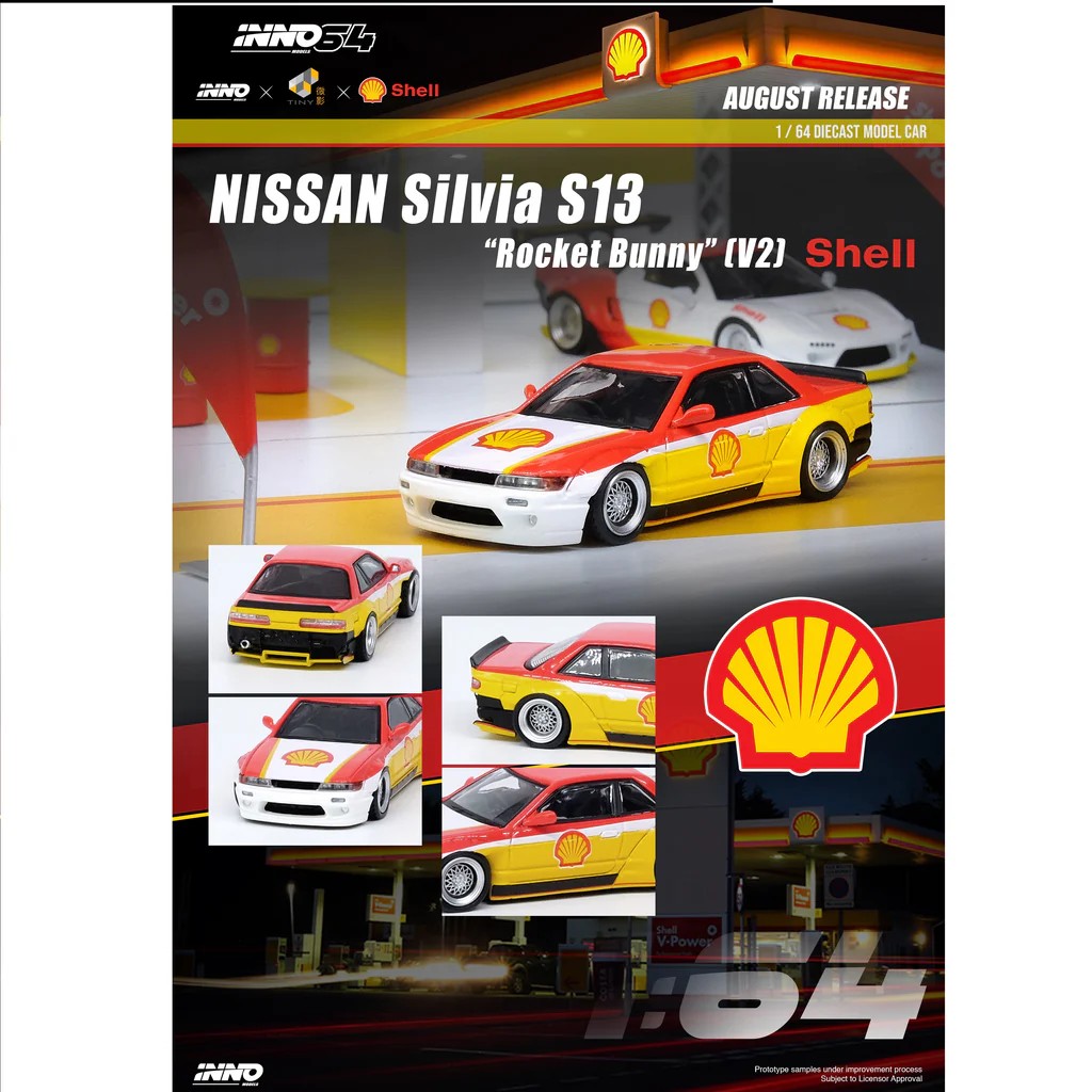 Inno64 Shell Nissan Silvia S13 Rocket Bunny V2 -IN64-S13V2-SHELL