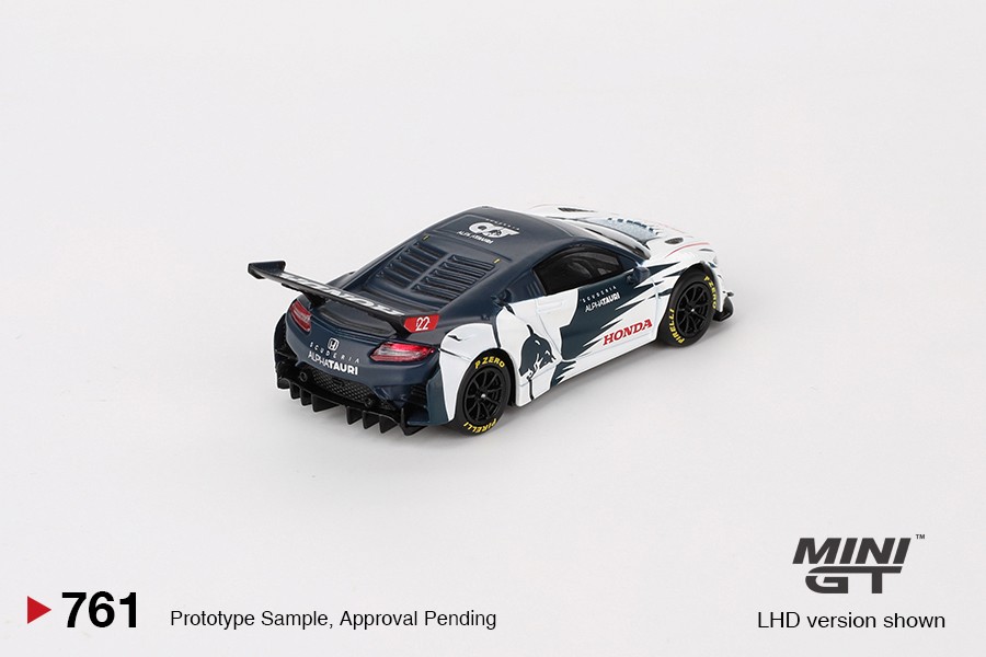 Mini GT Honda NSX GT3 EVO AlphaTauri Yuki Tsunoda 2023 Red Bull Formula Nurburgring -MGT00761-L