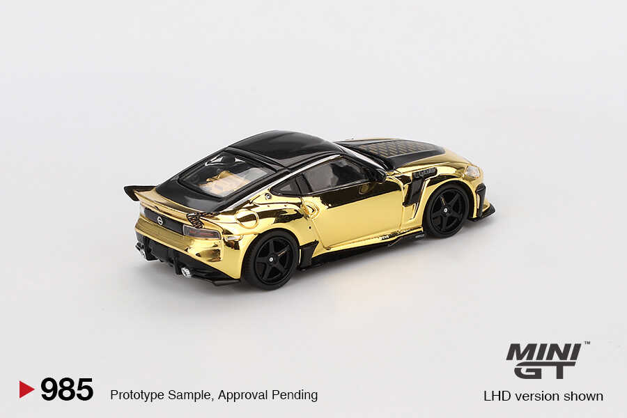 Mini GT Nissan Z VeilSide FFZ400 Gold Chrome LHD -MGT00985-L