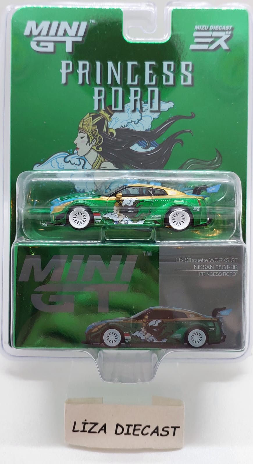 MiniGT LB-Silhouette WORKS GT NISSAN 35GT-RR Ver.2 “PRINCESS RORO” MINI GT x MIZU Diecast #650