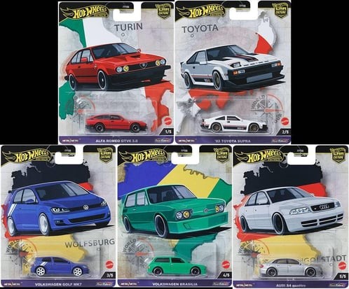 Hot Wheels Premium Car Culture World Tour 5' Lİ Set -FPY86