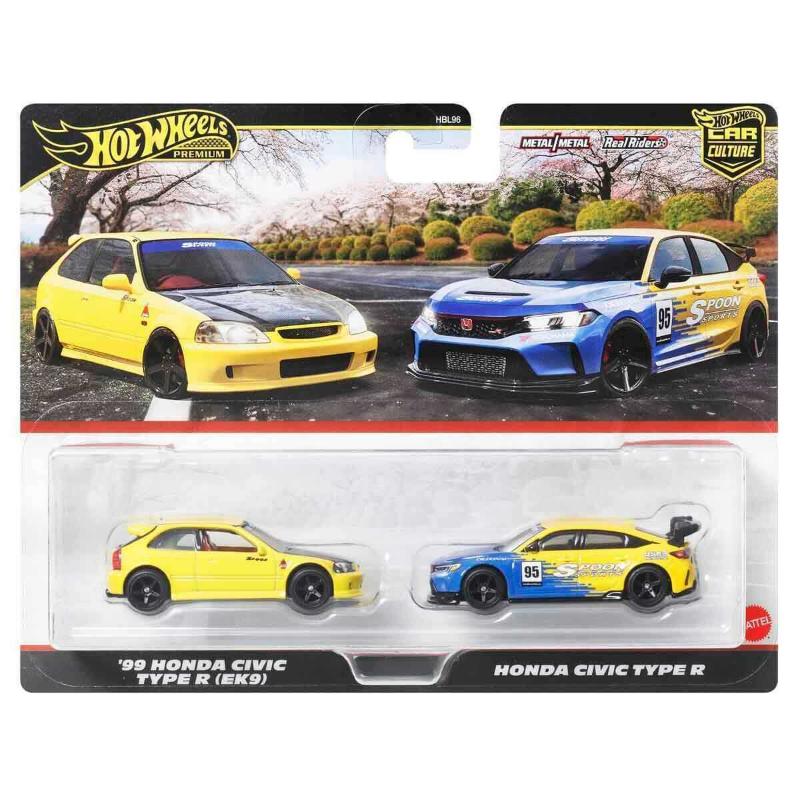 Hot Wheels Premium Car Culture '99 Honda Civic Type R (EK9 & Honda Civic Type R -JBL00