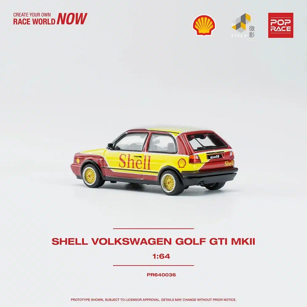 Pop Race x Tiny Shell Volkwagen Golf GTI MK2 -PR64-0036