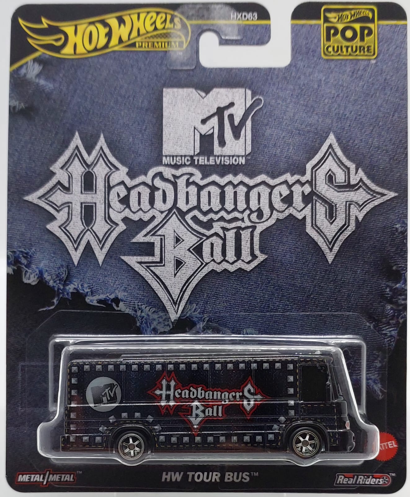 Hot Wheels Premium Pop Culture Headbangers Ball HW Tour Bus -JBL64 + Koruma Kabı