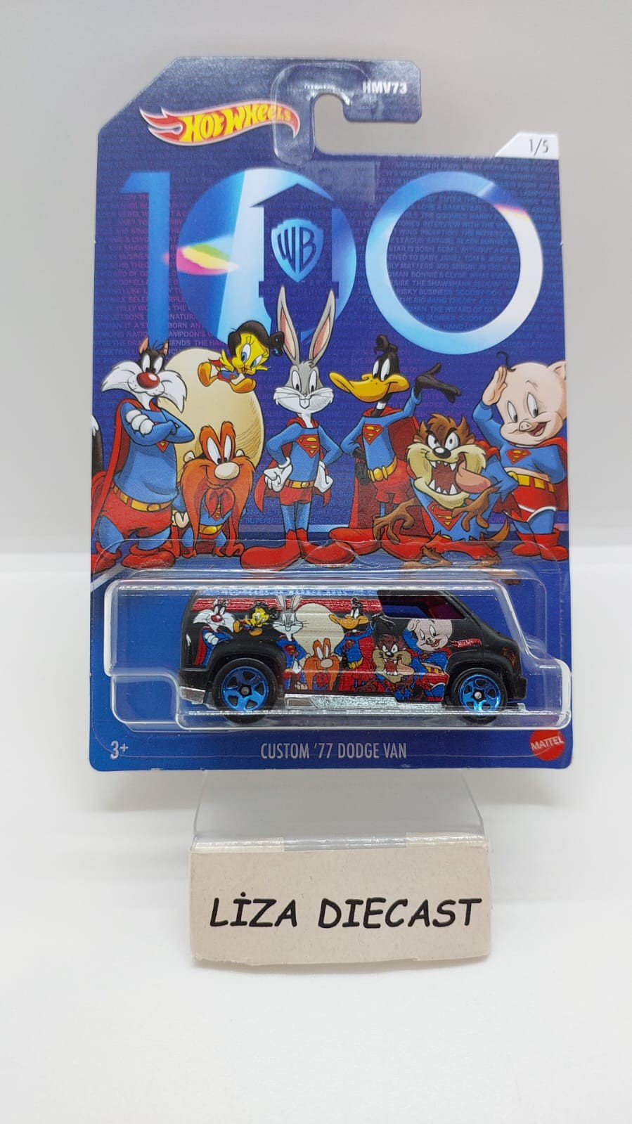 Hot Wheels Warner Bros 100. Yıl Temalı Arabalar 5'li Set -HMV73