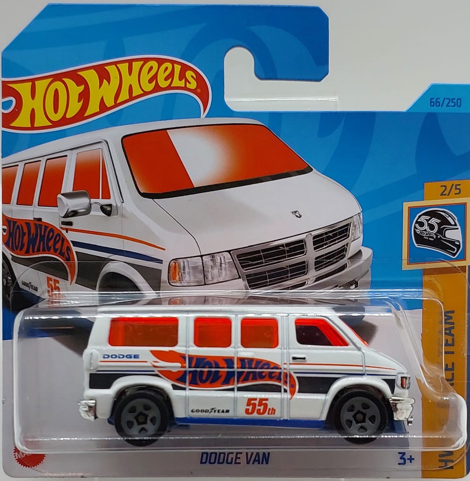 Hot Wheels HW 55 Race Team Dodge Van -HKK28