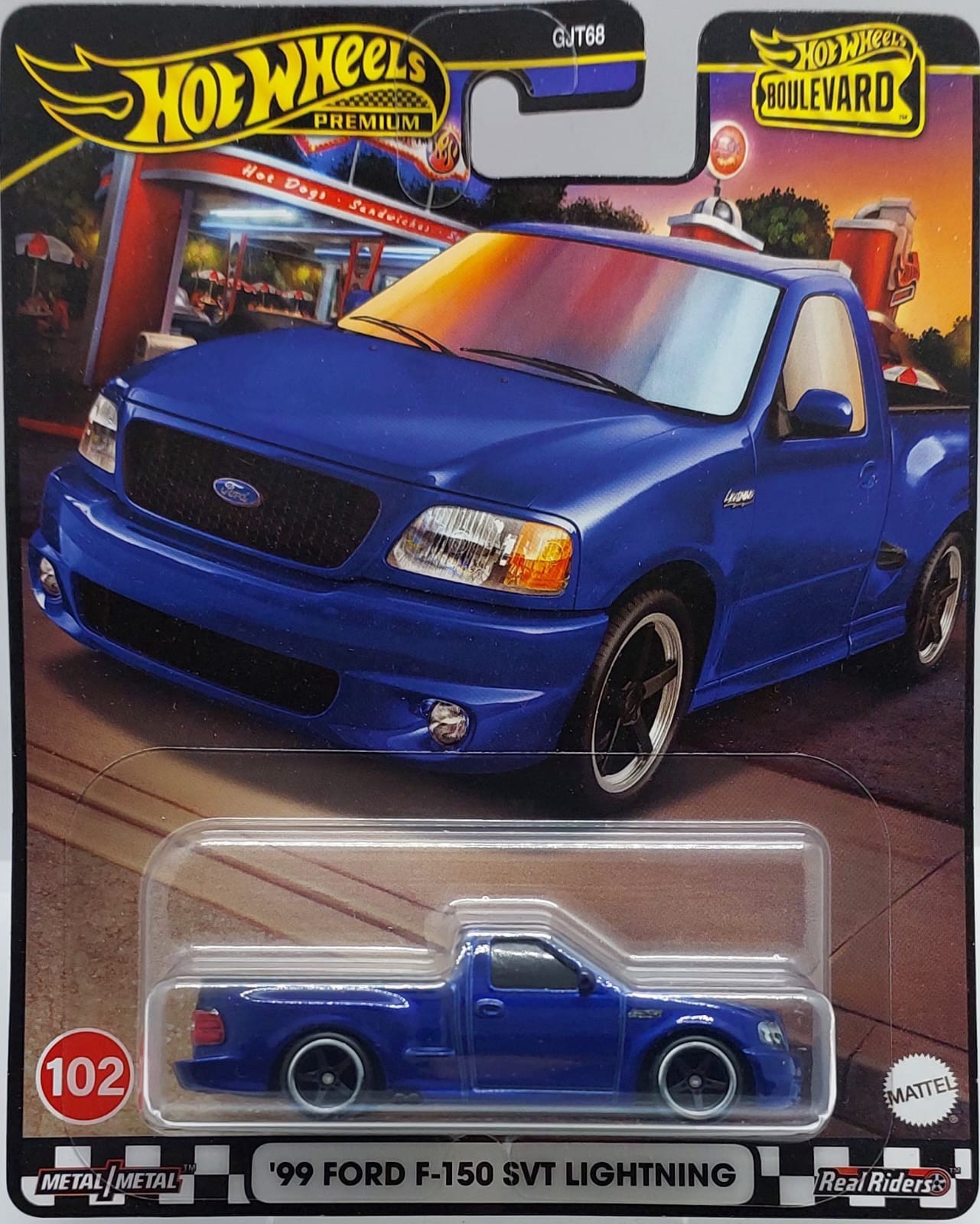 Hot Wheels Premium Boulevard '99 Ford F-150 SVT Lighting -HRT60