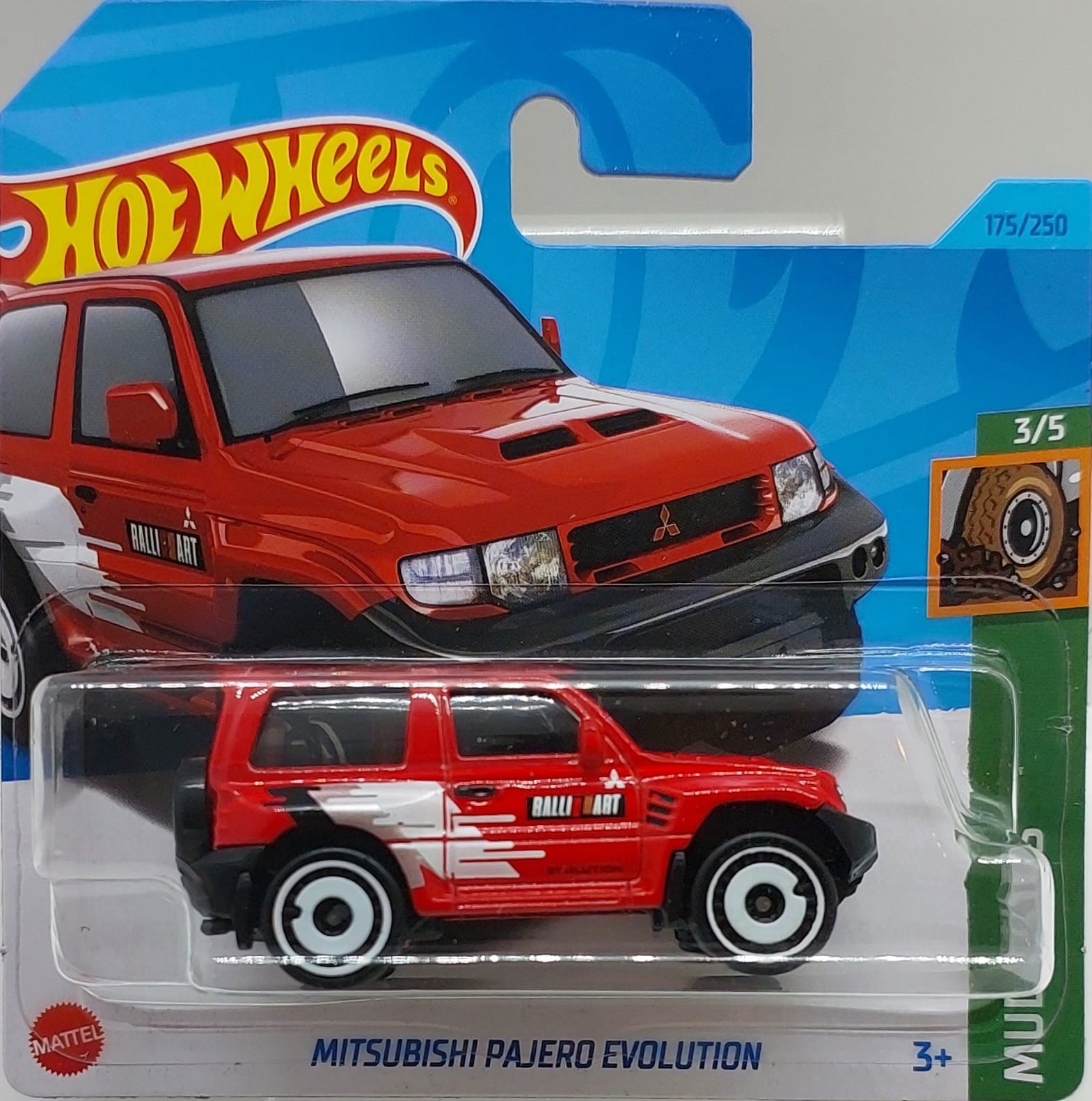 Hot Wheels Mud Studs Mitsubishi Pajero Evolution Kırmızı -HKK36