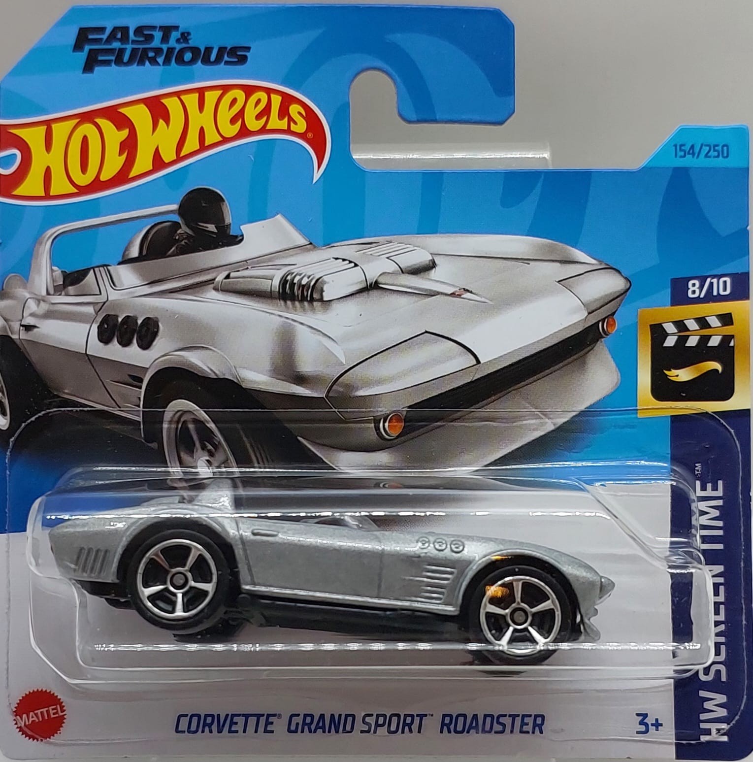 Hot Wheels F&F Corvette Grand Sport Roadster Gri -HKH90