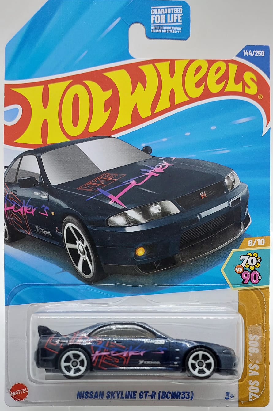 Hot Wheels '70 VS. '90S Nissan Skyline GT-R (BCNR33) - HYY04 (Y.D.) + Koruma Kabı
