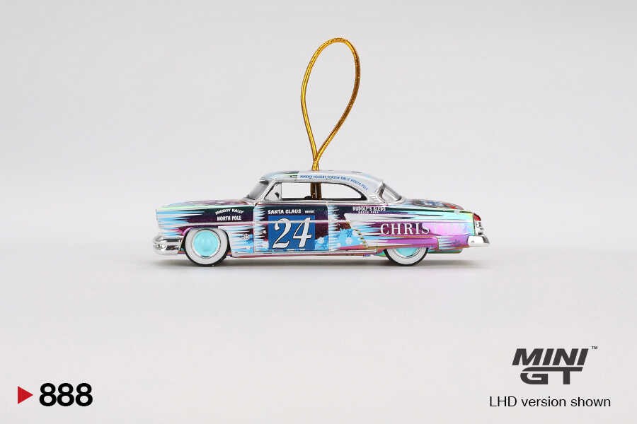 Mini GT 1/64 Lincoln Capri Christmas Hot Rod by Tim Sadchikov 2024 Christmas Edition MGT00888