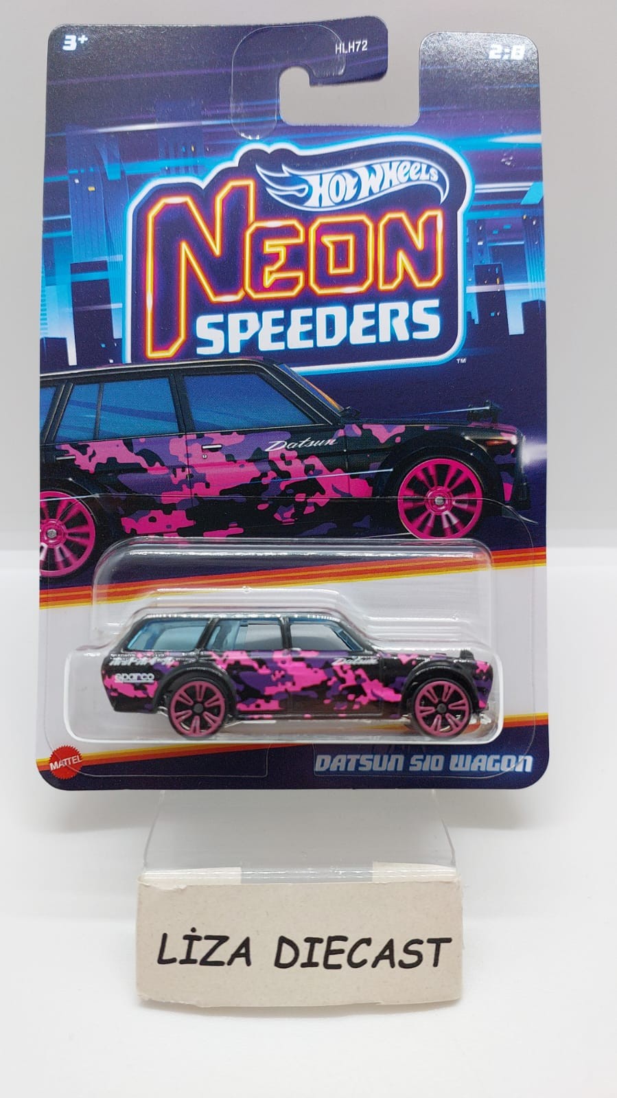 Hot Wheels Neon Speeders 2:8 Datsun S10 Wagon -HRW68