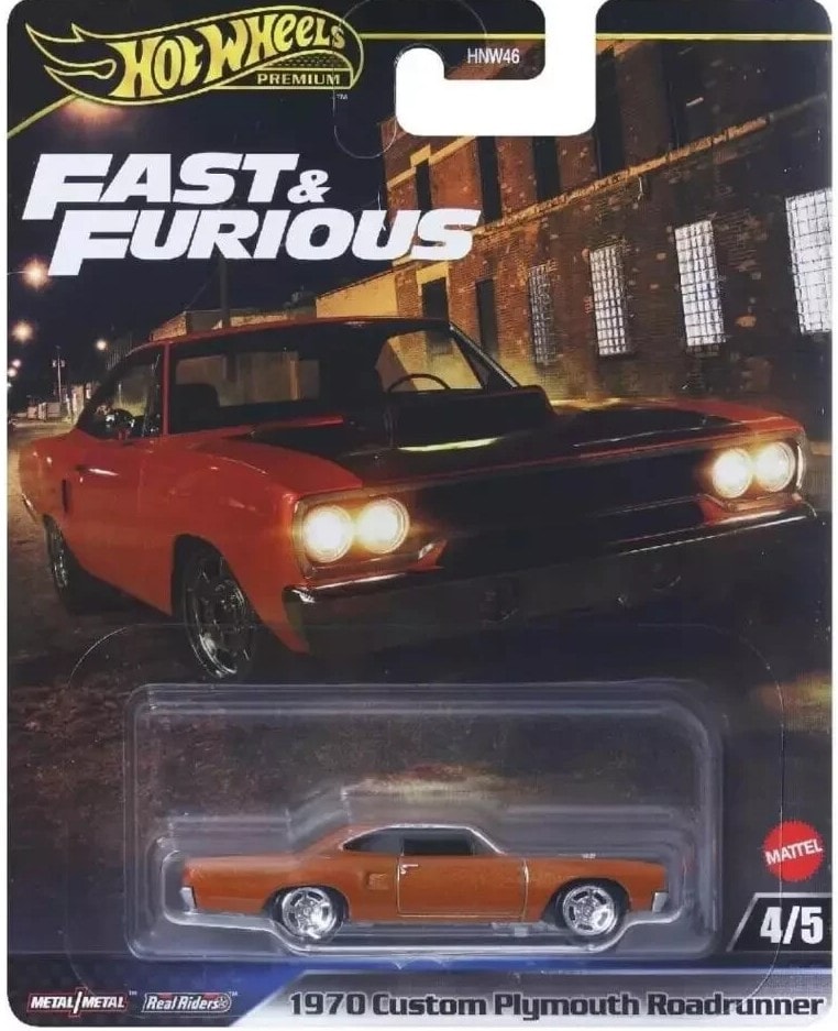 Hot Wheels Premium Fast & Furious 1970 Custom Plymouth Roadrunner -JBL87 + Koruma Kabı