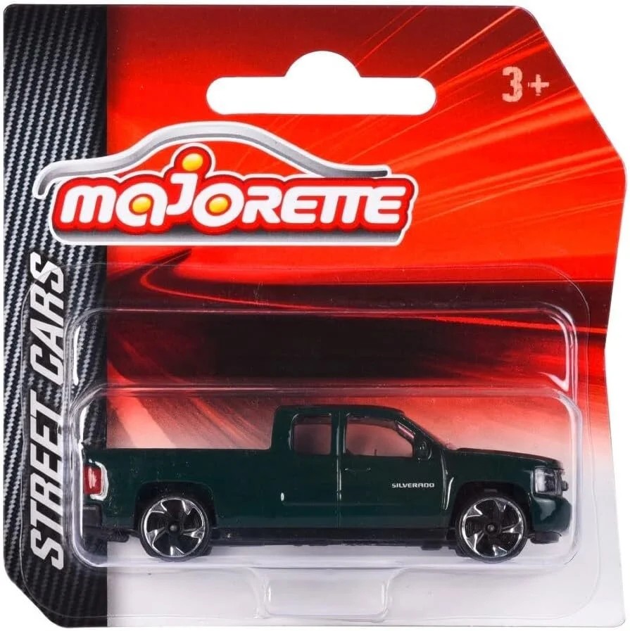 Majorette Street Cars Chevrolet Silverado Koyu Yeşil