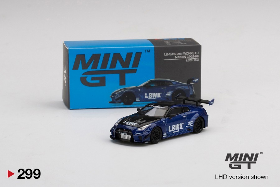 Mini GT LB-Silhouette WORKS GT Nissan 35GT-RR LBWK Blue -MGT00299-L