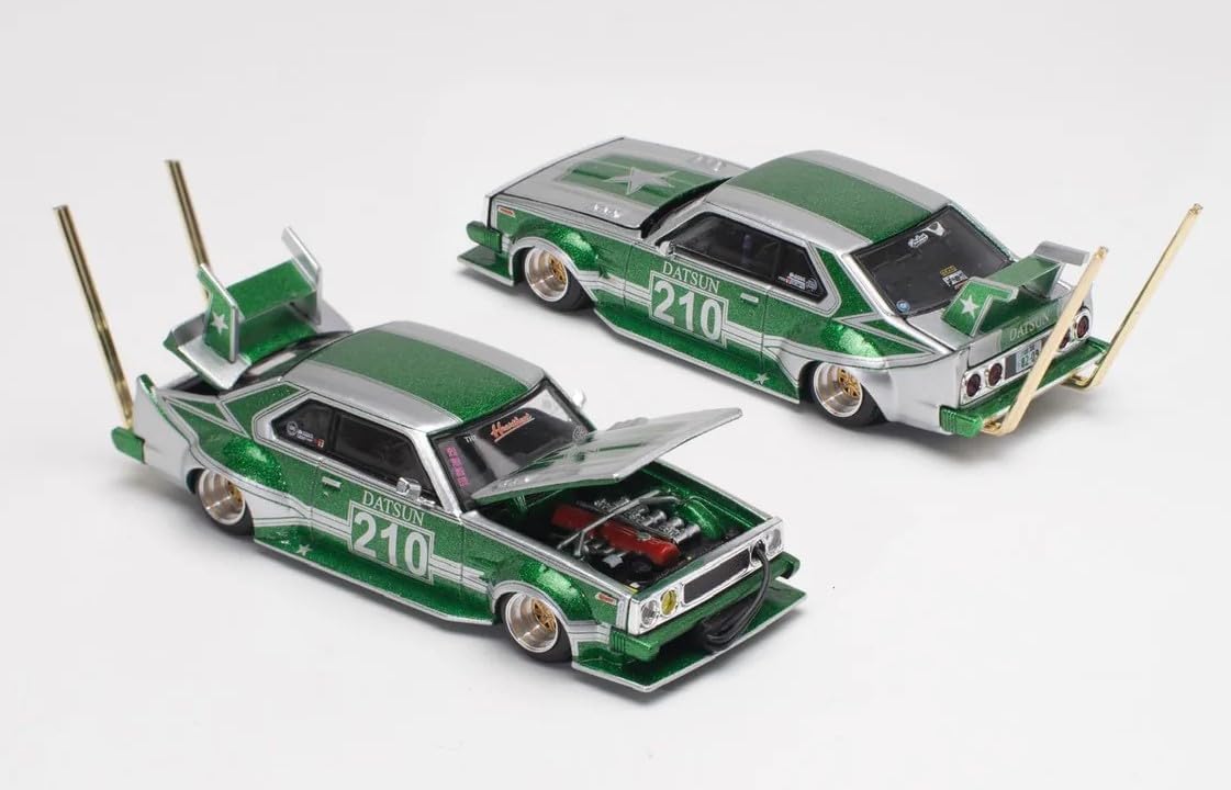 Pop Race Skyline C210 Kaido Racer Bosozoku Style Green -PR64-0061