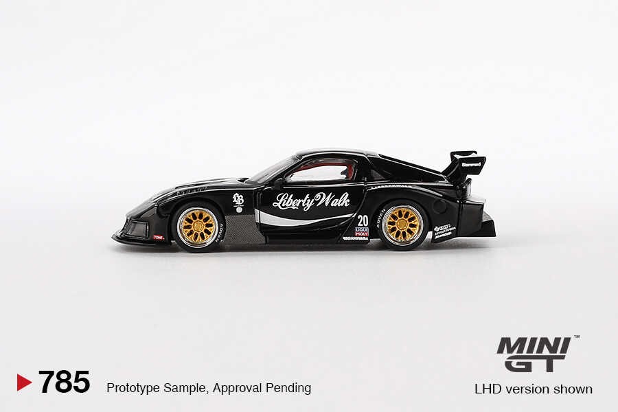 Mini GT 1/64 MAZDA RX-7 LB-Super Silhouette Liberty Walk Black -MGT00785