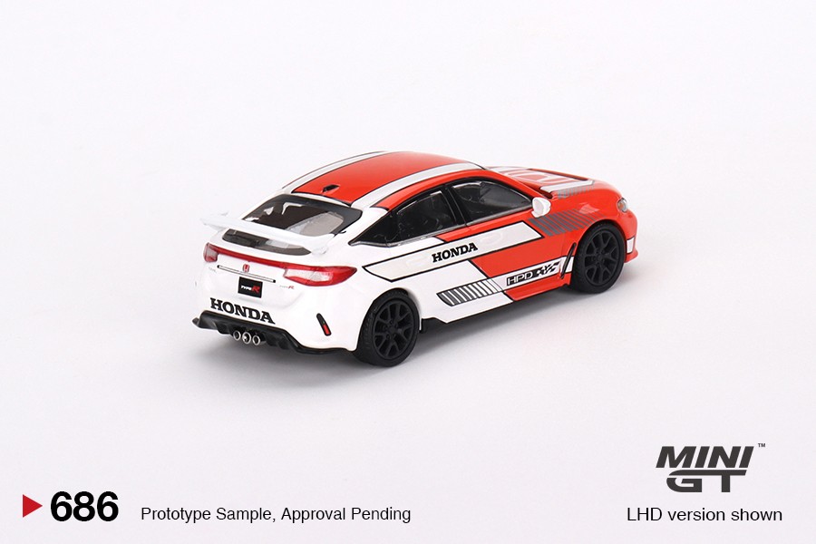 Mini GT 1/64 Honda Civic TYPE R 2023 Pace Car Red -MGT00686