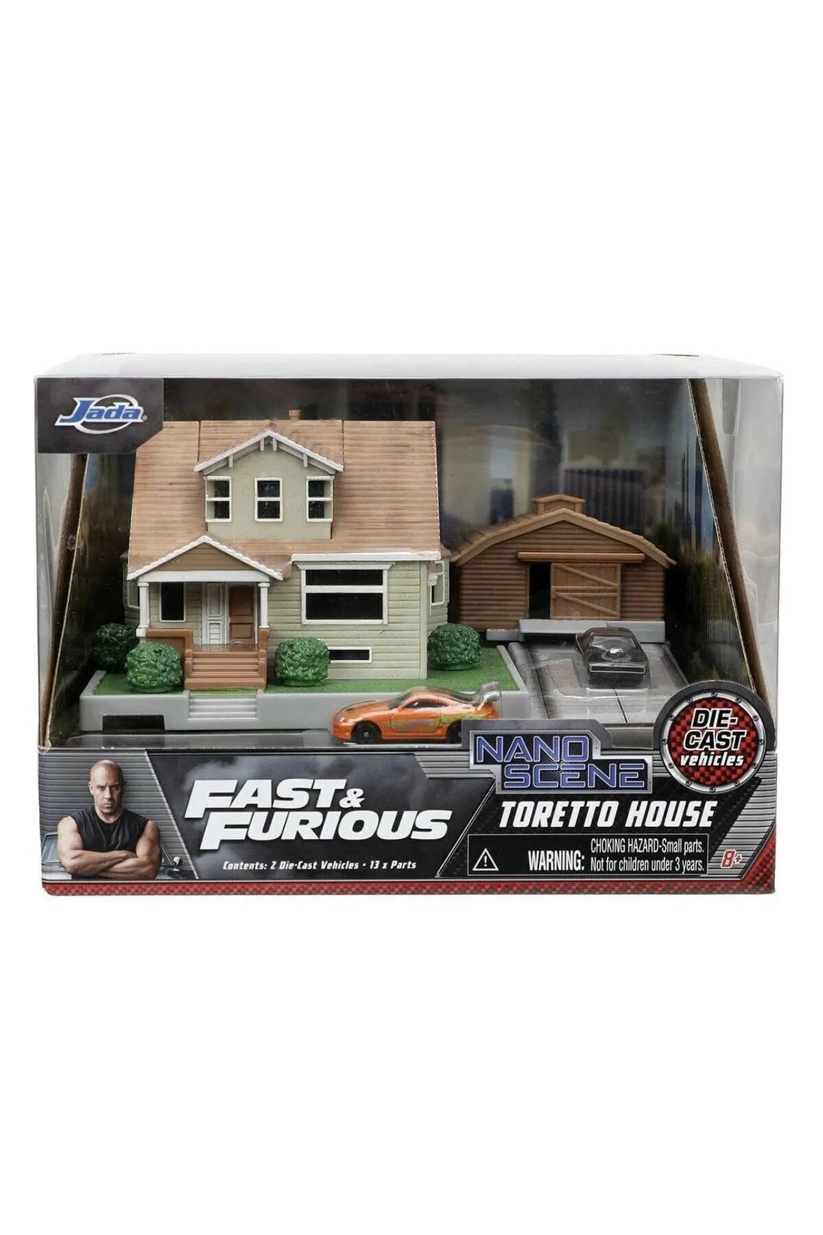 Jada Nano Scene Diorama Fast & Furious Toretto House 