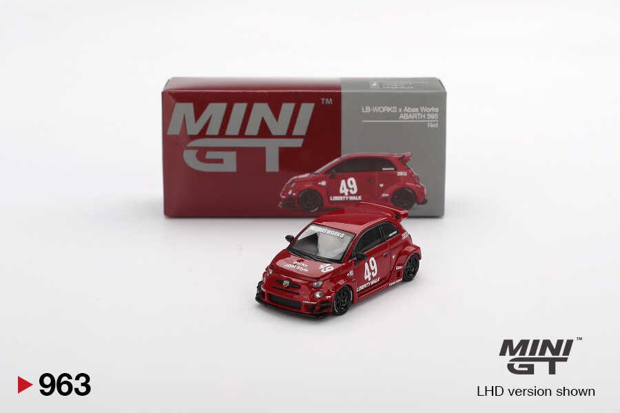 Mini GT LB-WORKS x Abas Works ABARTH 595 Red -MGT00963-L