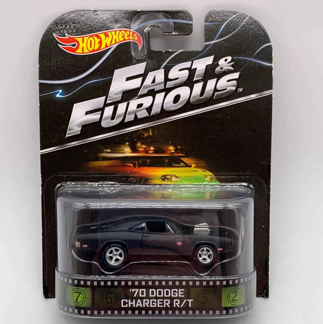 Hot Wheels Premium Retro Entertainment Fast & Furious '70 Dodge Charger R/T -BDT95