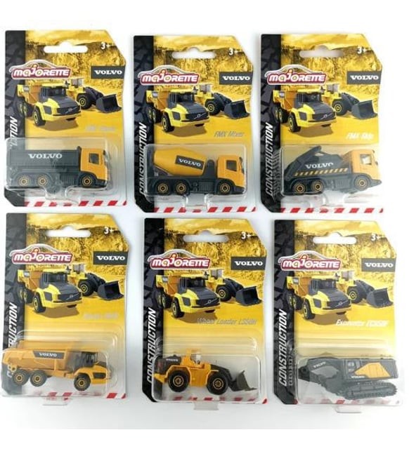 Majorette Construction İş Makineleri Volvo 6'lı Set